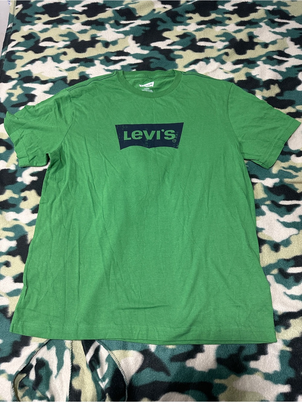 Levi's Men's Green Logo and Tee